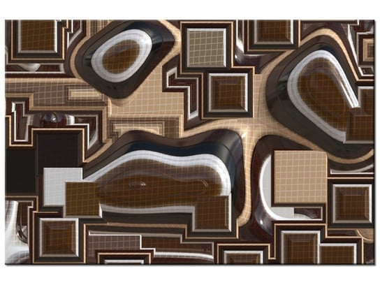 Obraz Brązowe kontury, 120x80 cm Oobrazy