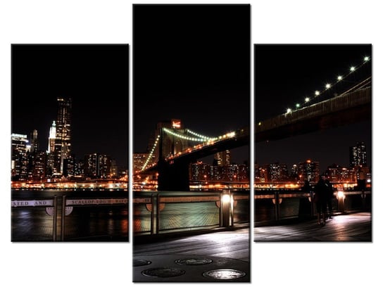 Obraz Brooklyn Bridge - Mith17, 3 elementy, 90x70 cm Oobrazy