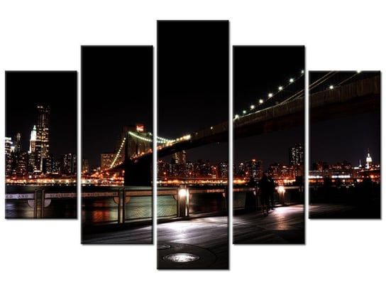 Obraz, Brooklyn Bridge - Mith17, 5 elementów, 150x100 cm Oobrazy