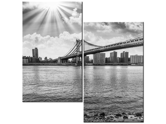 Obraz Brooklyn Nowy Jork, 2 elementy, 60x60 cm Oobrazy