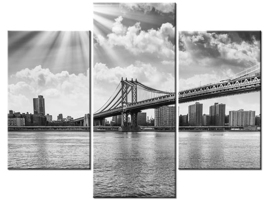 Obraz Brooklyn Nowy Jork, 3 elementy, 90x70 cm Oobrazy