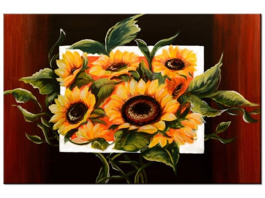 Obraz Bujne słoneczniki, 120x80 cm Oobrazy