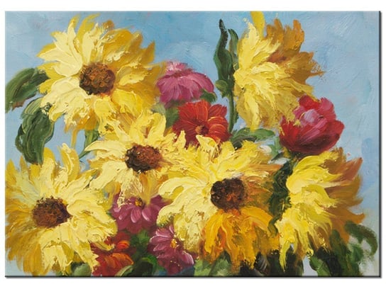 Obraz Bukiet kwiatów, 70x50 cm Oobrazy