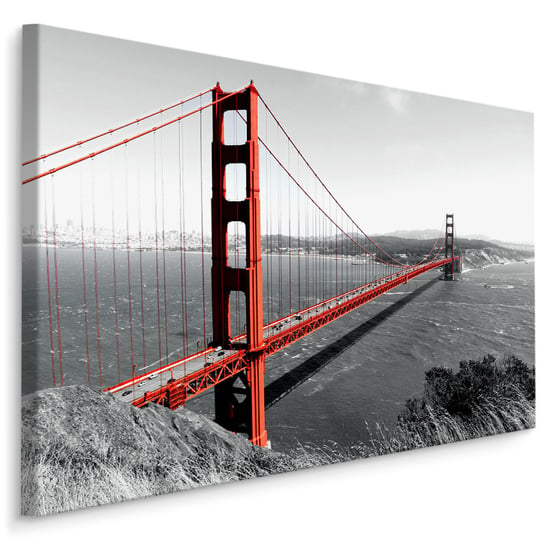 Obraz Canvas Do Biura Most GOLDEN GATE San Francisco Pejzaż 40cm x 30cm Muralo