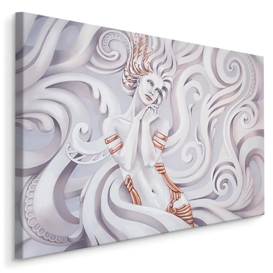 Obraz Canvas Do Sypialni Bogini Grecka MEDUZA Kobieta Efekt 3D 120cm x 80cm Muralo