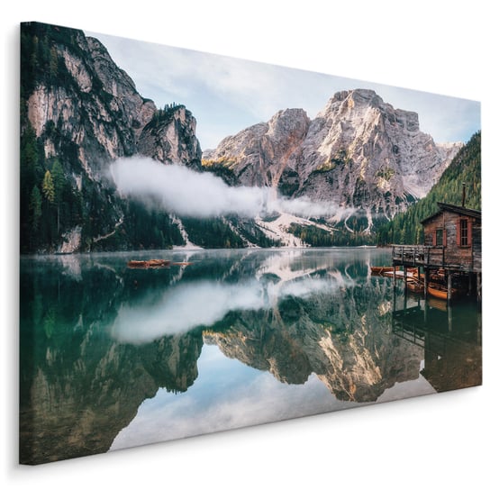 Obraz Canvas do Sypialni GÓRY Jezioro Niebo Włochy Niebo Ozdoba 40cm x 30cm Muralo