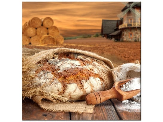 Obraz, Chleb wiejski na zakwasie, 30x30 cm Oobrazy