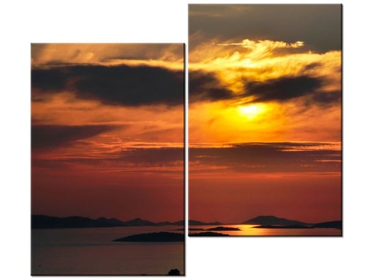 Obraz Chorwackie słońce, 2 elementy, 80x70 cm Oobrazy