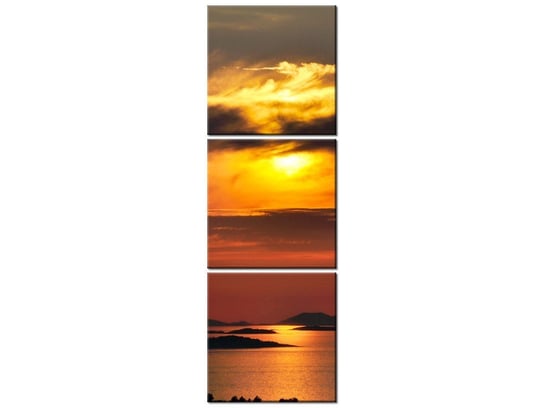 Obraz Chorwackie słońce, 3 elementy, 30x90 cm Oobrazy