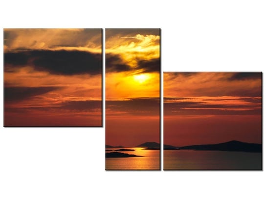 Obraz Chorwackie słońce, 3 elementy, 90x50 cm Oobrazy