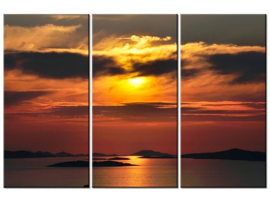 Obraz Chorwackie słońce, 3 elementy, 90x60 cm Oobrazy