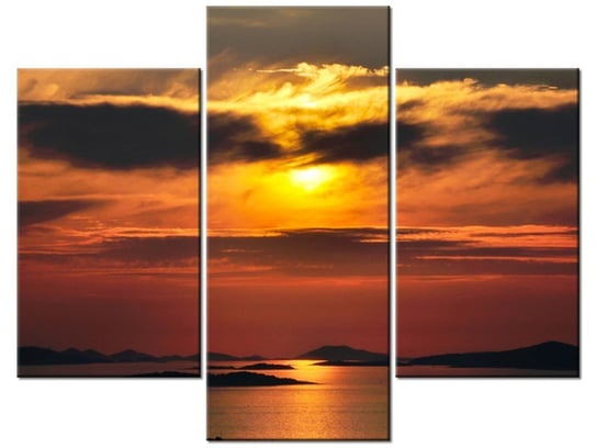 Obraz Chorwackie słońce, 3 elementy, 90x70 cm Oobrazy