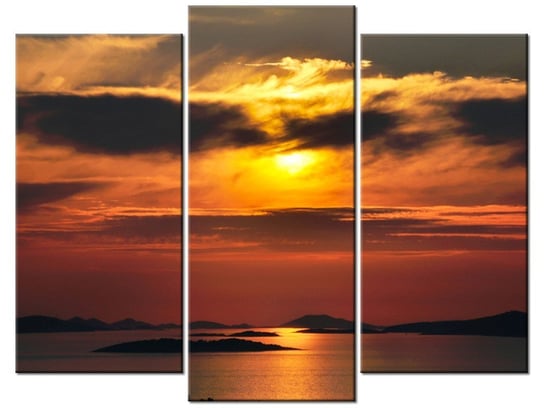 Obraz Chorwackie słońce, 3 elementy, 90x70 cm Oobrazy