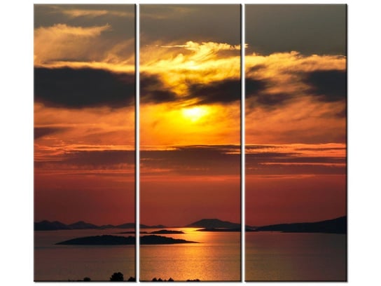 Obraz Chorwackie słońce, 3 elementy, 90x80 cm Oobrazy