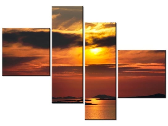 Obraz Chorwackie słońce, 4 elementy, 100x70 cm Oobrazy