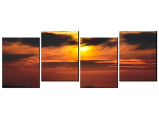 Obraz Chorwackie słońce, 4 elementy, 120x45 cm Oobrazy