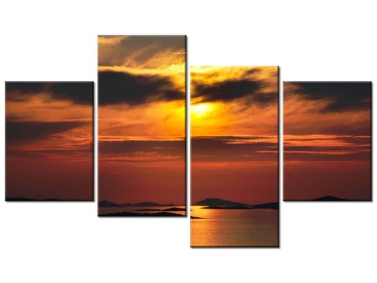 Obraz Chorwackie słońce, 4 elementy, 120x70 cm Oobrazy