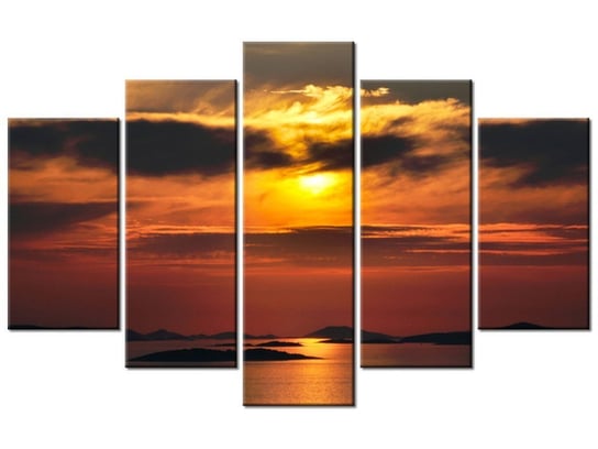 Obraz Chorwackie słońce, 5 elementów, 100x63 cm Oobrazy