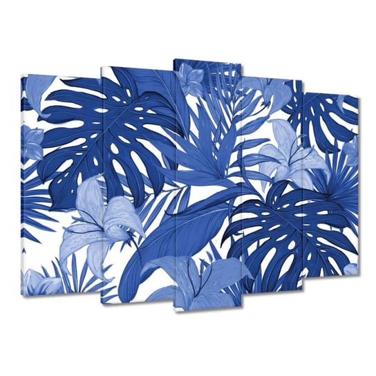 Obraz Classic Blue Monstera, 70x50cm ZeSmakiem