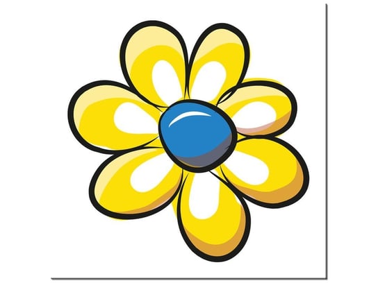 Obraz Cytrynowy kwiatek, 40x40 cm Oobrazy