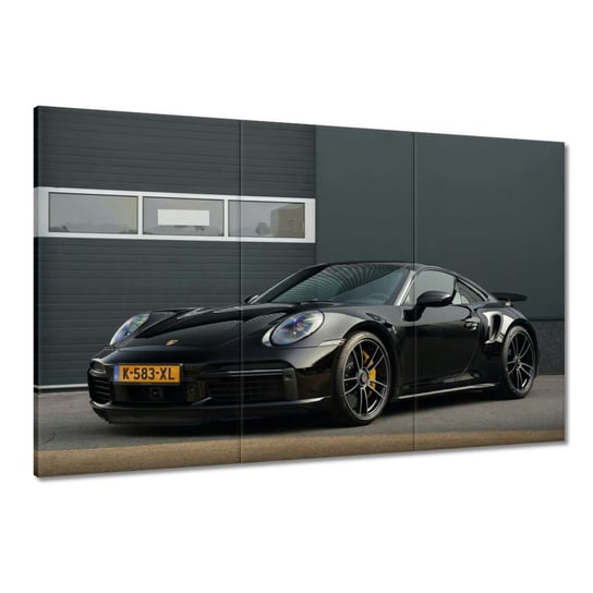 Obraz Czarne Porsche, 120x80cm ZeSmakiem