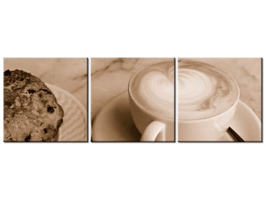 Obraz Czas na kawę - Don McCullough, 3 elementy, 150x50 cm Oobrazy