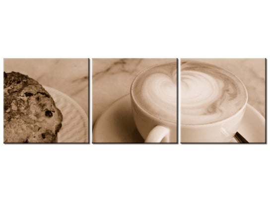 Obraz, Czas na kawę - Don McCullough, 3 elementy, 90x30 cm Oobrazy