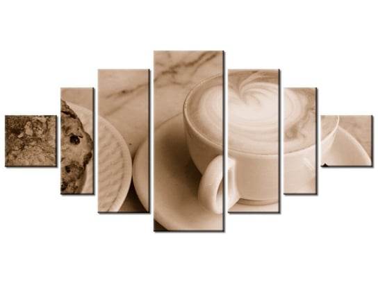 Obraz Czas na kawę - Don McCullough, 7 elementów, 200x100 cm Oobrazy