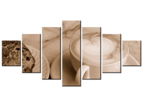 Obraz Czas na kawę - Don McCullough, 7 elementów, 210x100 cm Oobrazy