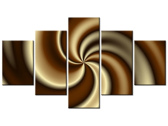 Obraz Czekoladowe Cappuccino, 5 elementów, 125x70 cm Oobrazy