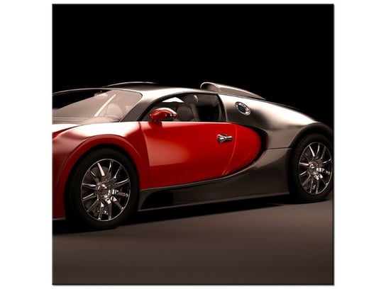 Obraz Czerwone Bugatti Veyron, 30x30 cm Oobrazy