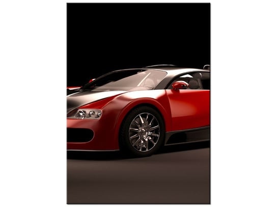 Obraz Czerwone Bugatti Veyron, 50x70 cm Oobrazy