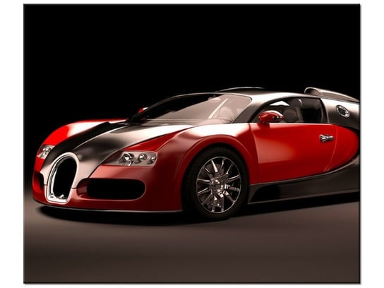 Obraz Czerwone Bugatti Veyron, 60x50 cm Oobrazy