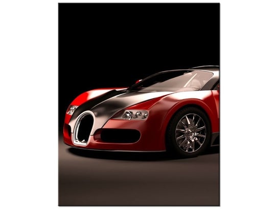 Obraz Czerwone Bugatti Veyron, 60x75 cm Oobrazy
