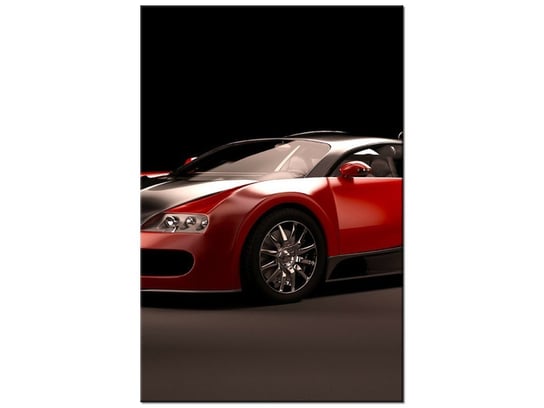 Obraz Czerwone Bugatti Veyron, 80x120 cm Oobrazy