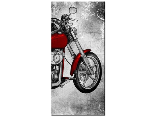 Obraz Czerwony motocykl, 55x115 cm Oobrazy