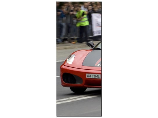 Obraz Czerwony samochód sportowy, 40x100 cm Oobrazy