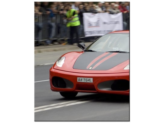 Obraz Czerwony samochód sportowy, 60x75 cm Oobrazy