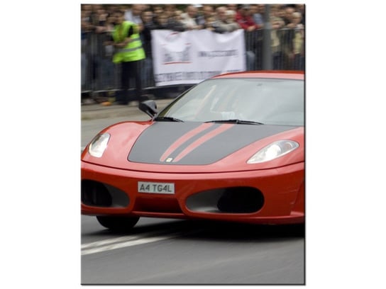 Obraz Czerwony samochód sportowy, 60x75 cm Oobrazy