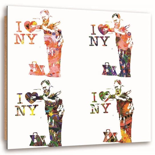 Obraz dekoracyjny FEEBY, Banksy - I love New York 40x40 Feeby