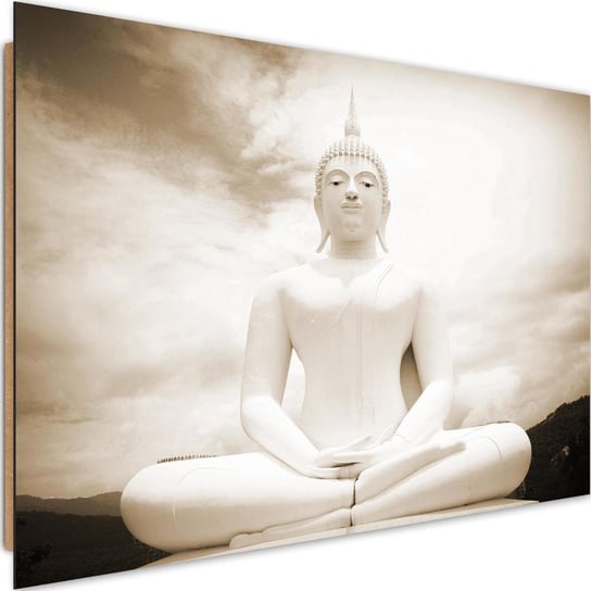 Obraz dekoracyjny FEEBY, Biały Buddha spa 120x80 Feeby