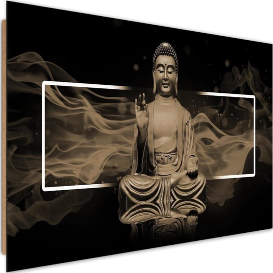 Obraz dekoracyjny FEEBY, Brązowy Buddha Zen Spa 60x40 Feeby
