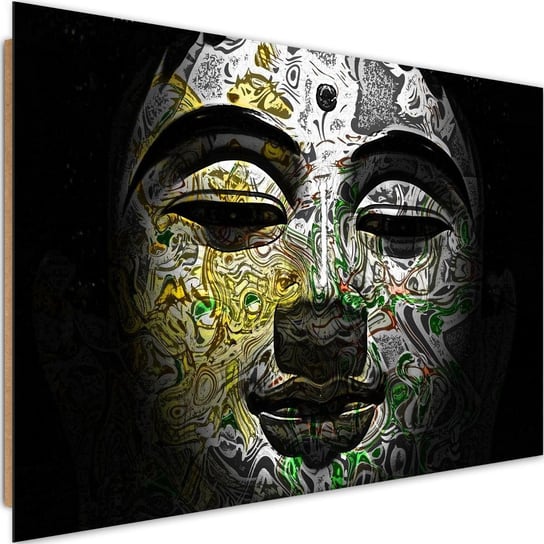 Obraz dekoracyjny FEEBY, Buddha GŁOWA wzory zen spa 120x80 Feeby