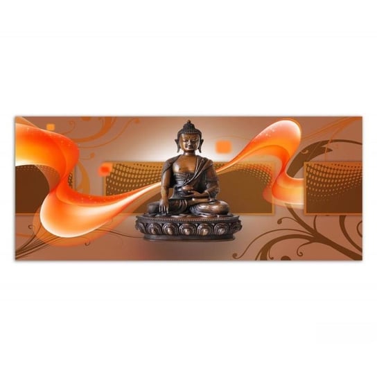 Obraz dekoracyjny FEEBY, Buddha Zen Brązowy 100x50 Feeby
