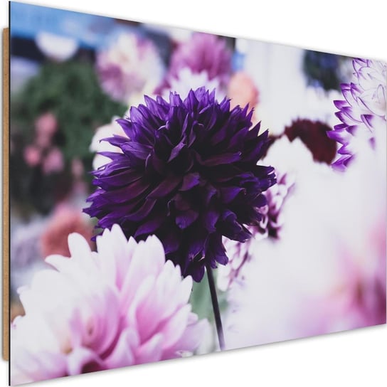 Obraz dekoracyjny FEEBY, Dalia Kwiat Fioletowy 90x60 Feeby