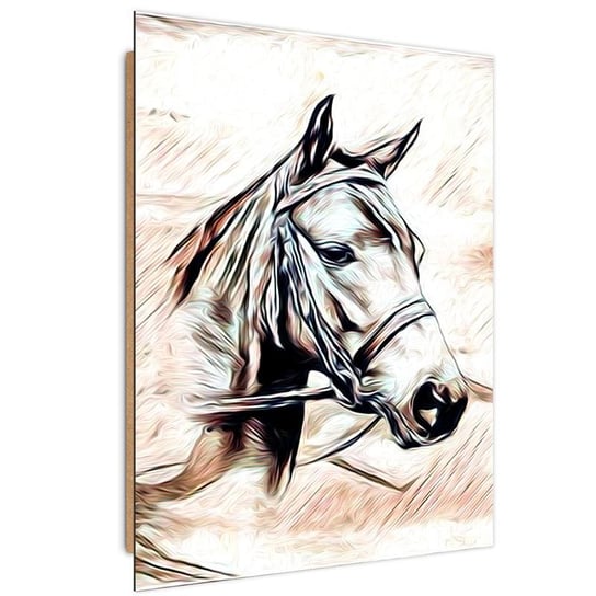 Obraz dekoracyjny FEEBY, Głowa Konia Zwierzęta 50x70 Feeby