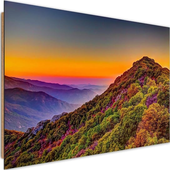 Obraz dekoracyjny FEEBY, Góry Krajobraz Kolorowy 90x60 Feeby