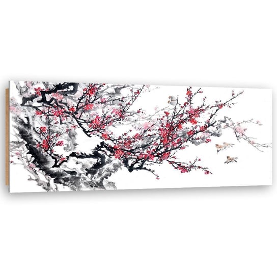 Obraz dekoracyjny FEEBY, Japońskie kwiaty wiśni 140x45 Feeby
