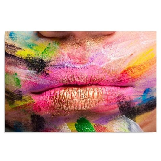 Obraz dekoracyjny FEEBY, Kolorowe Usta 50x40 Feeby