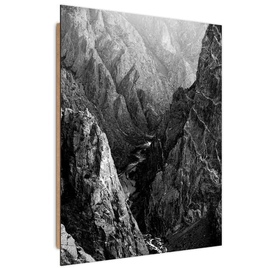 Obraz dekoracyjny FEEBY, Krajobraz Góry Czarno Biały 40x60 Feeby
